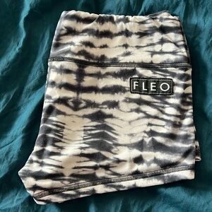 M FLEO “Wild Black” Tie Dye Athletic Shorts Original 2.5”